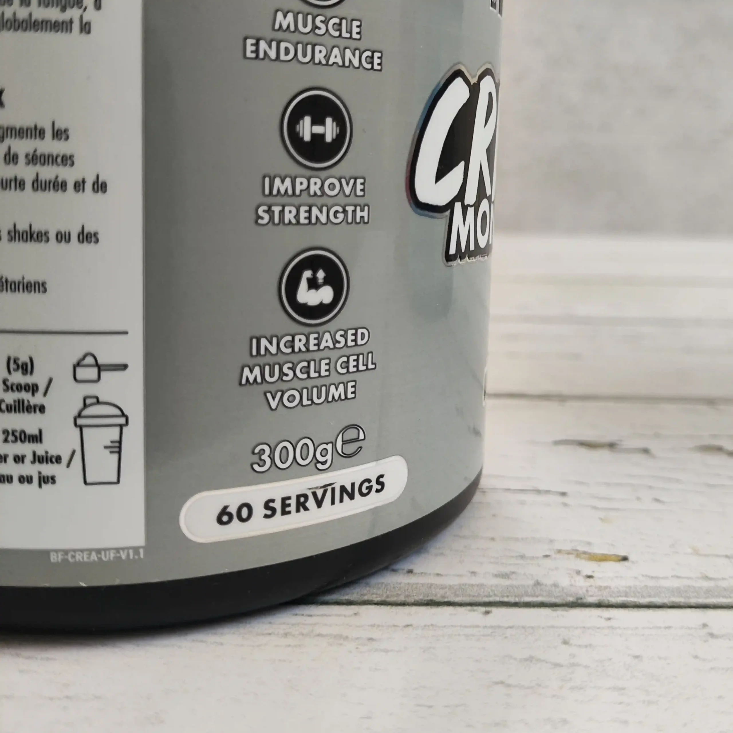 کراتین بدون طعم مونوهیدرات 300 گرمی بادی فوئل اپلايد نوتريشن