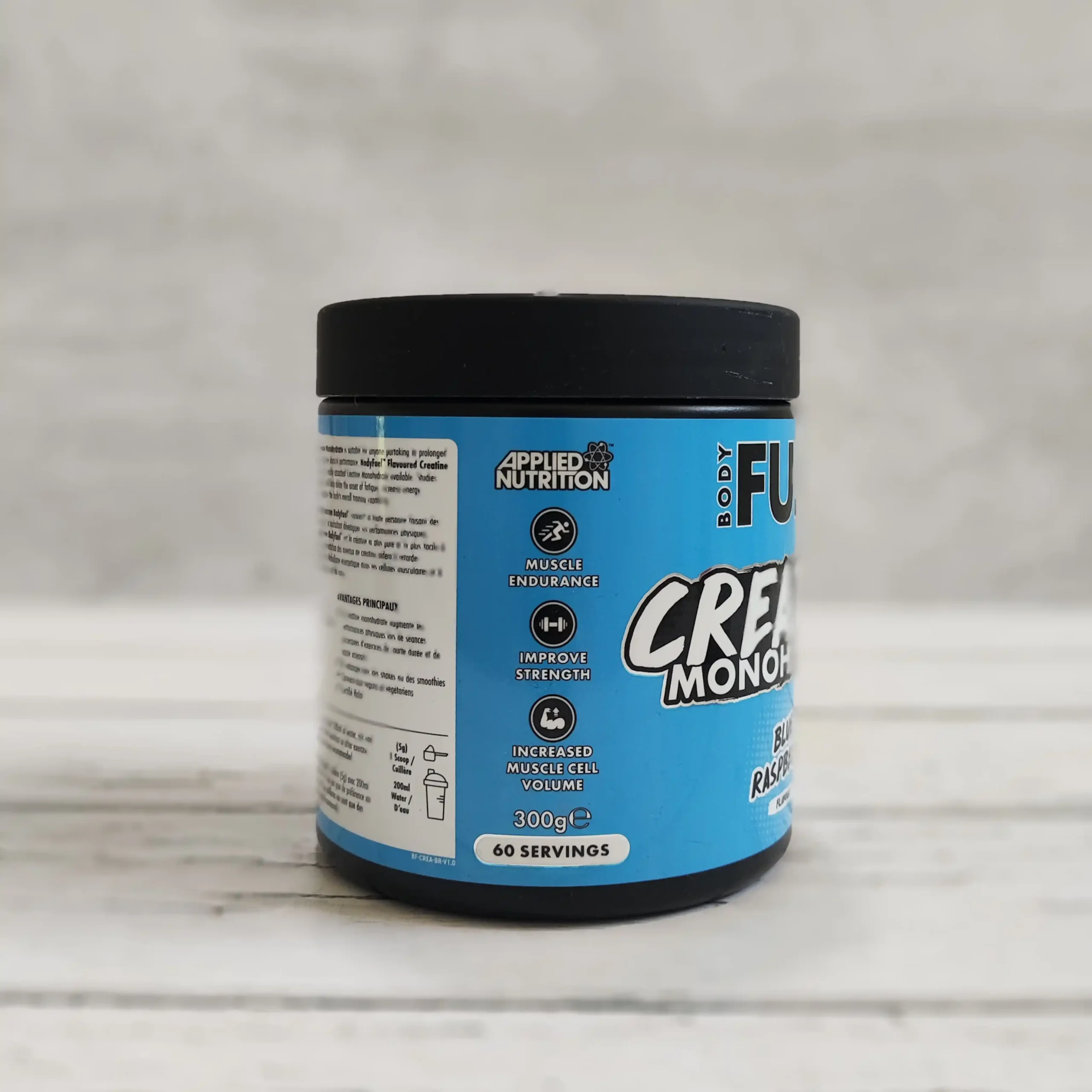 کراتین طعم دار مونوهیدرات ۳۰۰ گرمی بادی فوئل اپلاید